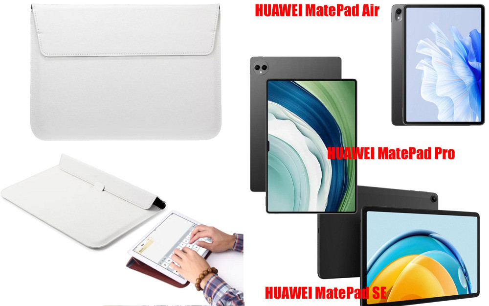 Чохол-конверт VitoCase для HUAWEI MatePad Air, Pro, SE, з функцією підставки для планшета Білий Київ - фото 1