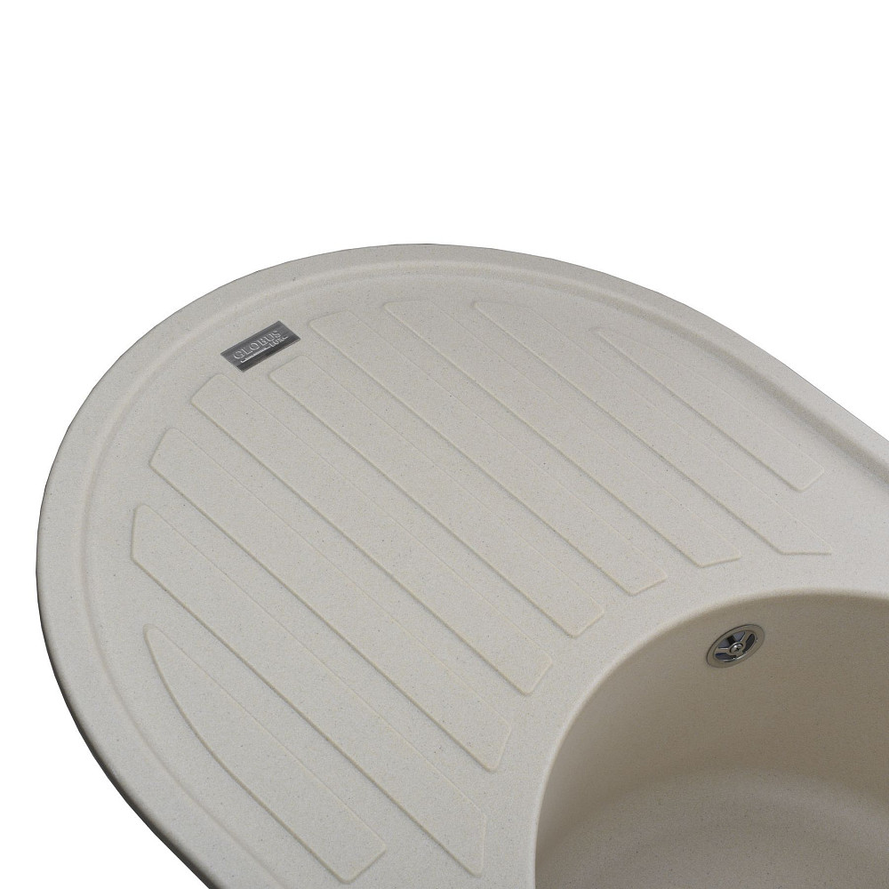 Гранітна мийка Globus Lux OHARA слонова кiстка 770х500мм-А0005 Тернопіль - фото 3