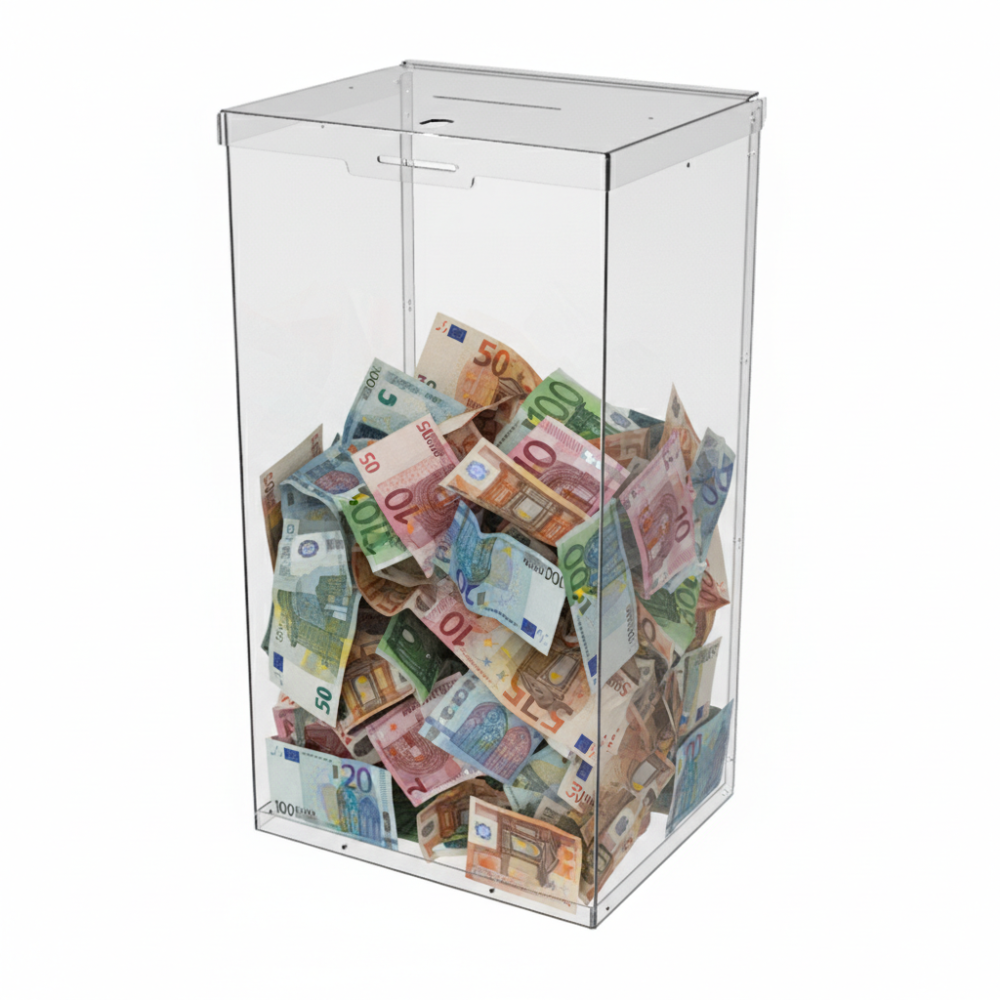 Ящик EKOSTAR с замком для пожертвований и сбора денег 250x200x460. Объем 23 литров Киев - изображение 1