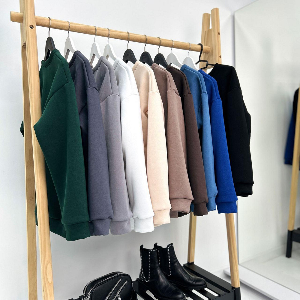 Базовий жіночий світшот "Be kind" Турція оптом | Норма і батал Київ - фото 10