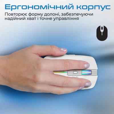 Мышка Promate Kitt Wireless White (kitt.white) Винница