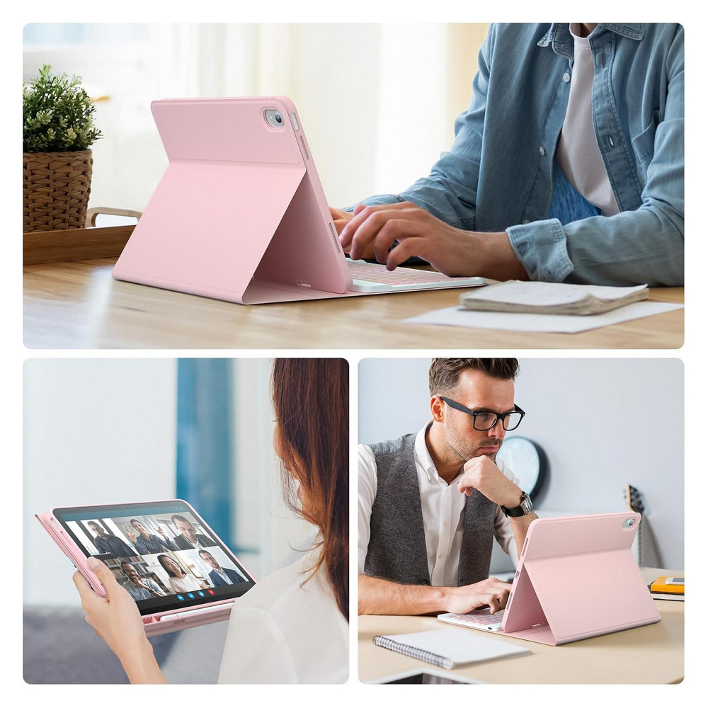 Чехол с клавиатурой для iPad 10 10.9 дюйма 2022 QWERTY Bluetooth подсветка 7 цветов из PBT без стилуса Киев - изображение 5