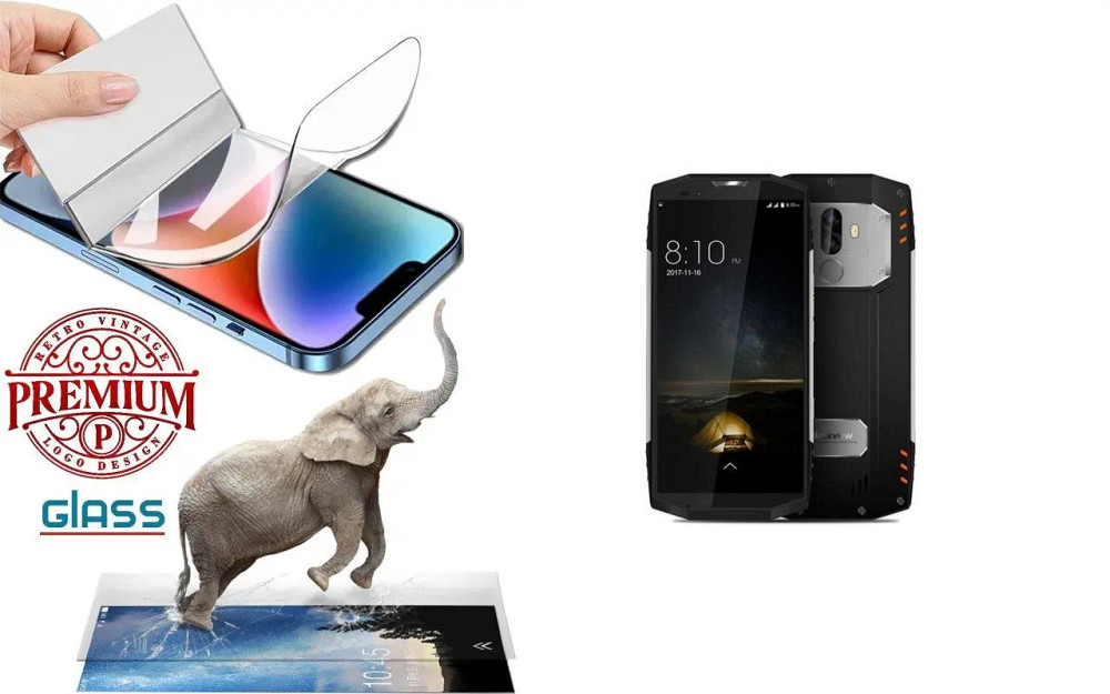 Полиуретановая пленка Blackview BV9000, BV9000 Pro, Premium, толщина 0,2 мм Киев - изображение 1