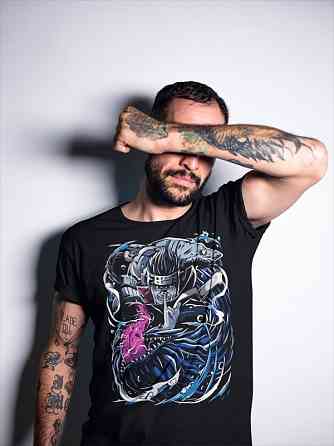 Футболка аниме Наруто оверсайз (S/M/L) Черний AnimeJ0261 Днепр