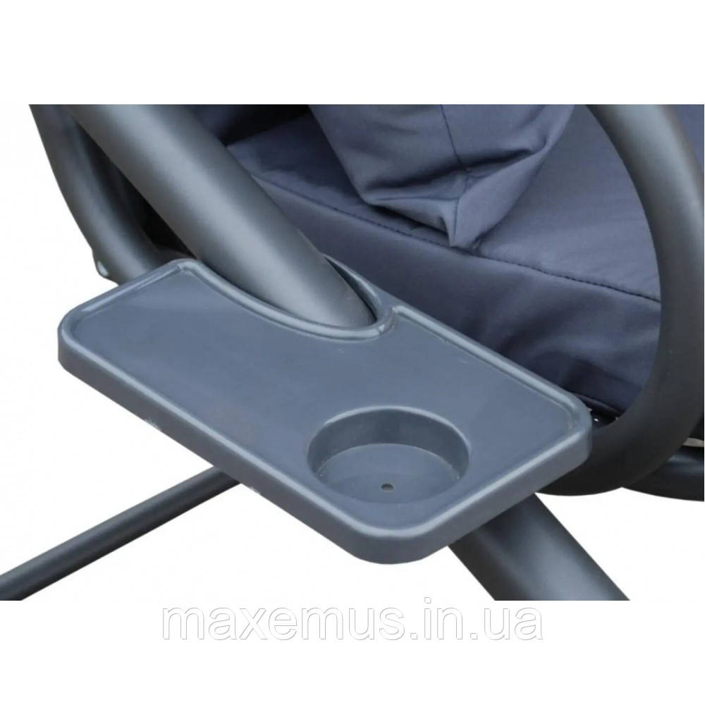 Садовые качели Bonro Garden BW002 раскладная 3-х местная качели для сада и террасы серая Мостиська - фото 15