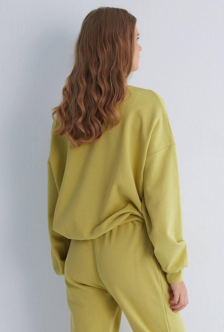 Женский прогулочный костюм двойка: кофта и штаны премиум качества футер диагональный 100% хлопок Оливка, 44 Одесса - изображение 6
