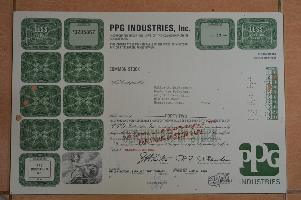 Акция. США. 1968 год №205867 (Г-1.21) Полтава - изображение 1