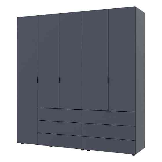 Комплект шаф для одягу Doros Гелар (2 шт.) 193,7х49,5х203,4 см Графіт (DRS-011118) Львів