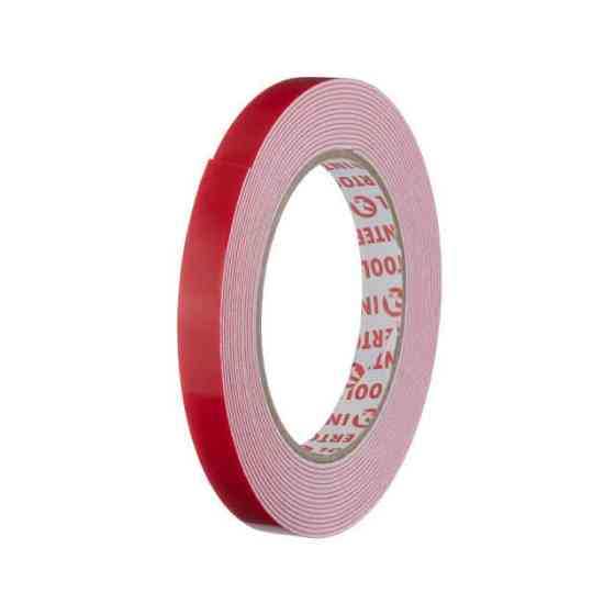 Стрічка клейка двостороння, універсальна, 5 м, 12×1 мм, біла, спінений поліетилен INTERTOOL KT-0813 Киев