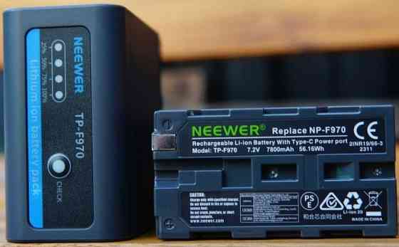 Комплект аккумуляторов Neewer TP-F970 7800 мАч — 2 батареи для камер. Харьков