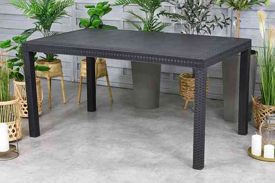 Стіл для саду пластиковий BICA Houston, графіт Київ