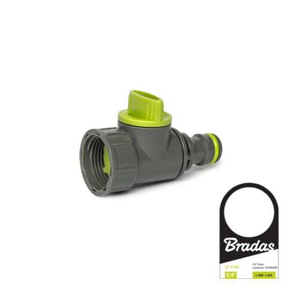 Адаптер із внутрішньою різьбою 3/4" з запірним краном LIME LINE, LE-2230 Київ