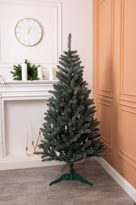 Штучна ялинка 1,5 м блакитна, новорічна ялинка Різдвяна ніч штучна SOK-22-3 Київ - фото 2