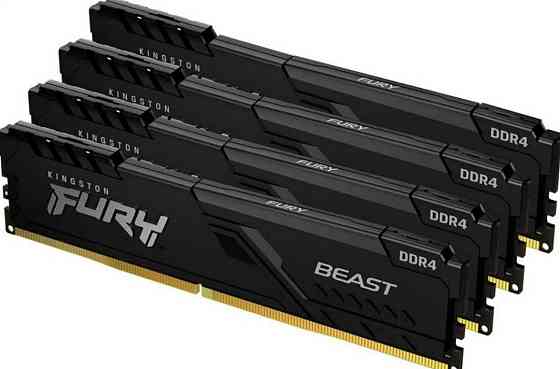 НОВА DDR4 64 GB (4x16GB) Kingston FURY 3200 MHz  (KF432C16BB1K4/64) Харків