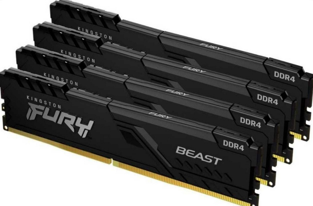 НОВА DDR4 64 GB (4x16GB) Kingston FURY 3200 MHz  (KF432C16BB1K4/64) Харьков - изображение 1