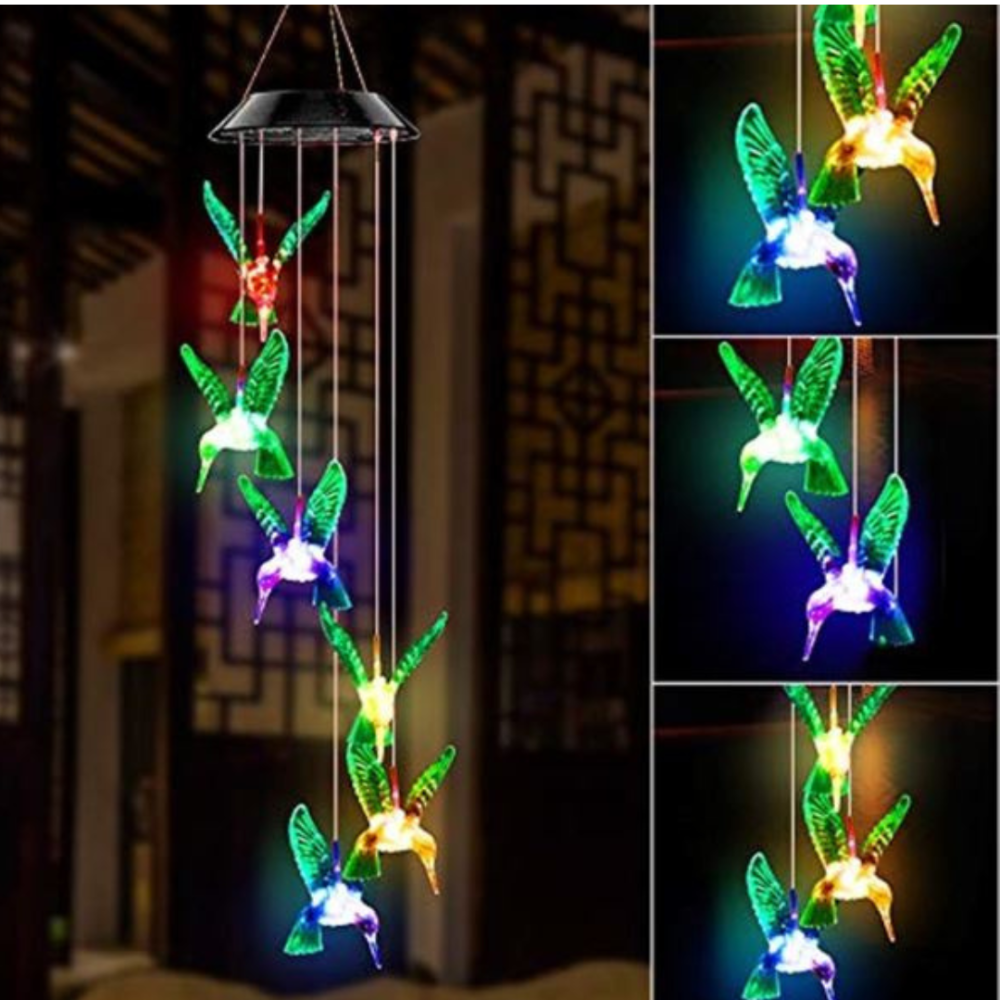 Садовый Светильник Колибри 63.6 см на солнечной батарее. Подвесной Одесса - изображение 1