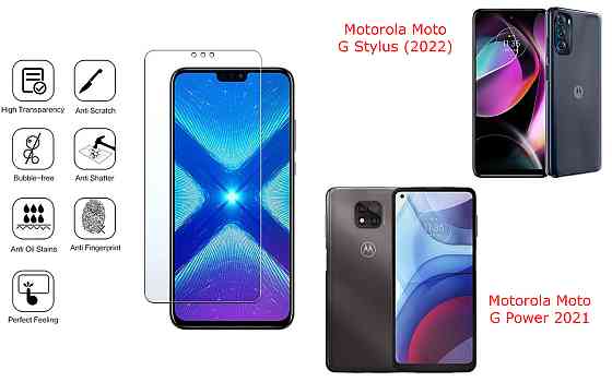 Защитное стекло NeoGlass для Motorola Moto G Stylus (2022), G Power 2021 – ультрапрозрачное и устойчивое Киев