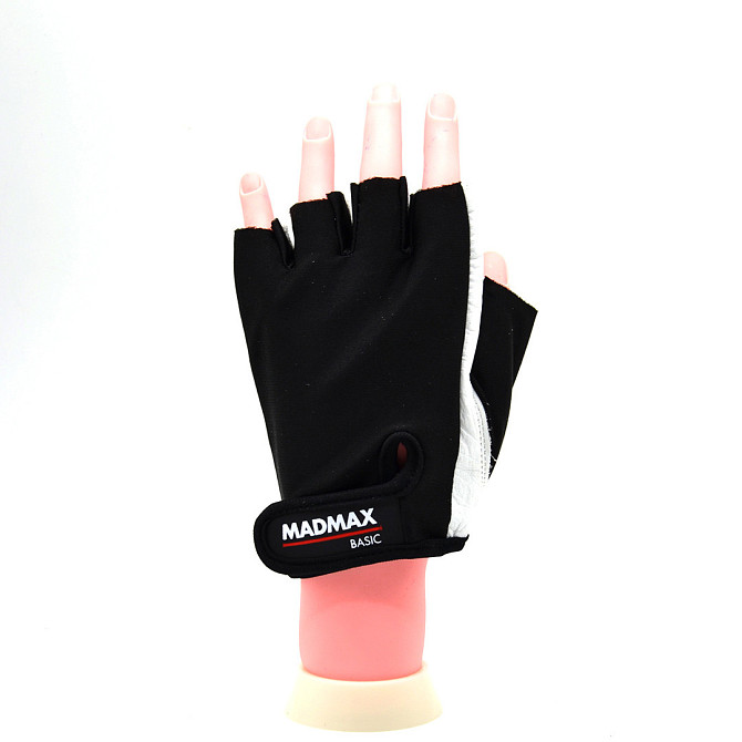 Рукавички для фітнесу MadMax MFG-250 Basic White M Каменское - изображение 2