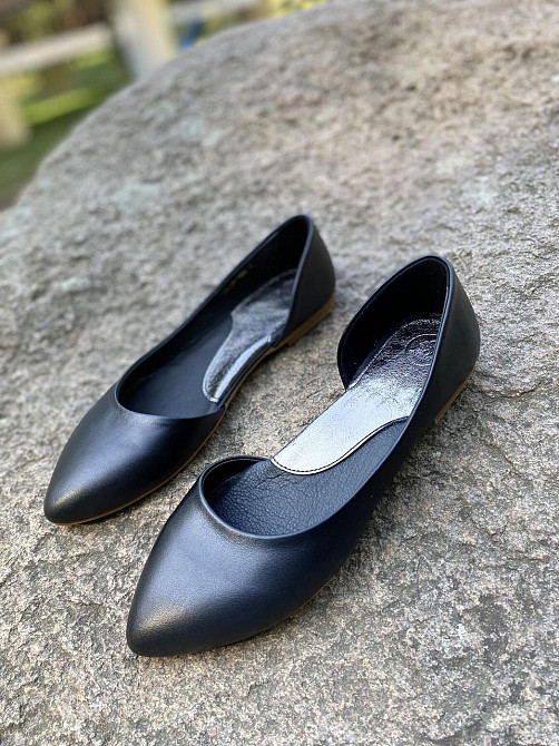 ALEX BELL Балетки жіночі ALEX BELL 700Z/1-1-20AP чорні (весна-осінь, шкіра натуральна) (3100) 3 Коломия - фото 1