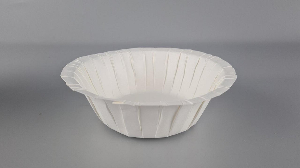 Тарілка з харчового картону 500 мл Біла D15.5 см h5.5 см (25 шт.) Харків - фото 4