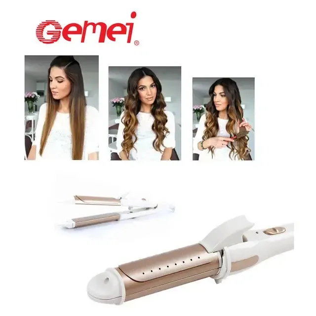Плойка-утюжок для волос Gemei GM-2961 2 в 1 - Мультистайлер с гофре для укладки волос Одесса - изображение 1