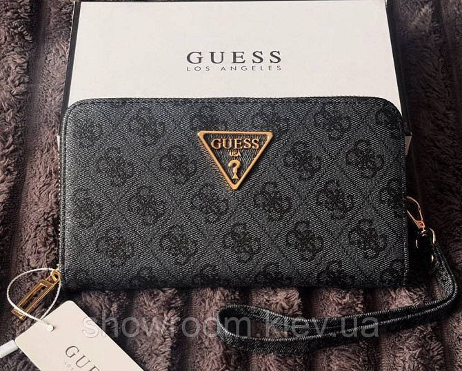 Брендовый кошелек Guess (7596) серый Киев - изображение 1