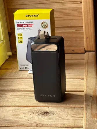 Повербанк 100000 mAh AWEI P101K для поездок и работы ∙ Внешний аккумулятор ∙ Power Bank Коломия