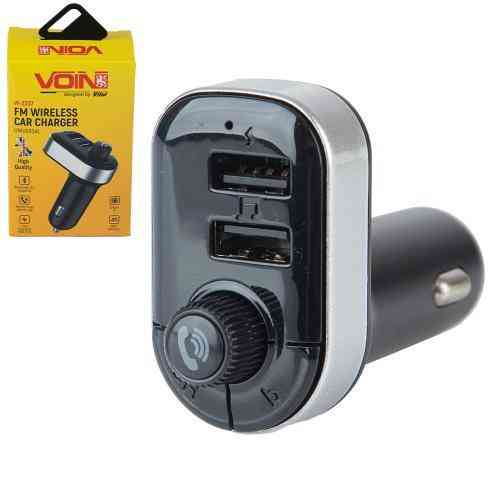 FM модулятор VOIN W-3307 з Bluetooth 5.0, 2 USB порти 3.1A, hands-free, живлення 12-24В Харків