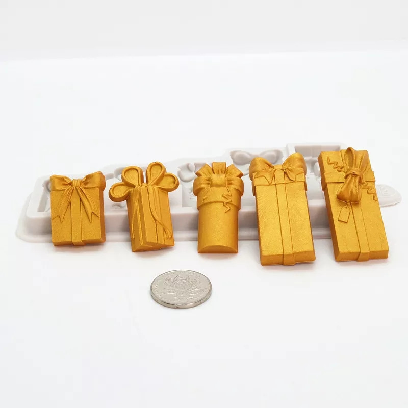 Молд силиконовый Подарки 175 на 71 мм серый Киев - изображение 3