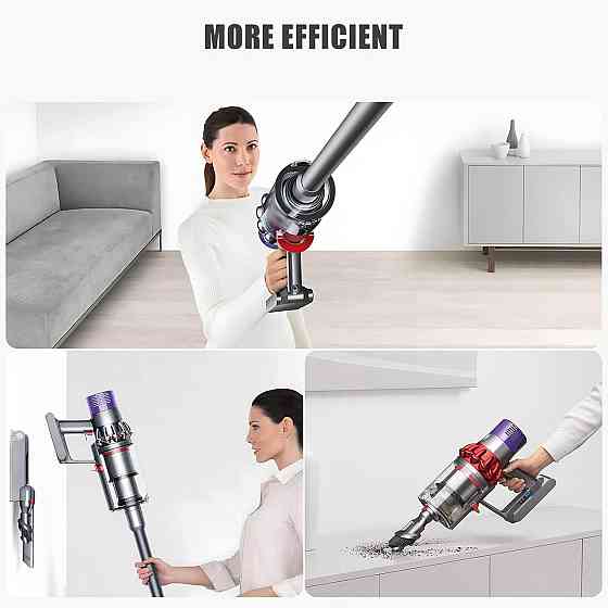 Акумулятор для пилососа Dyson V10 6000 мАг з фільтром і щіткою, змінний для Animal, Absolute, Motorhead, Fluffy, Total Clean Київ