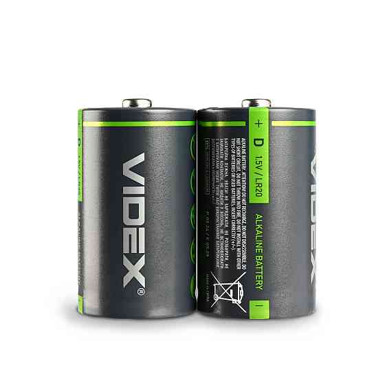 Щелочная батарейка Videx D 1.5 В Киев