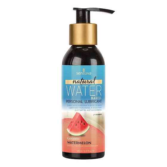 Змазка на водній основі Sensuva Natural Water-Based Watermelon (125мл) без гліцерину та парабенів Sex Aura Київ