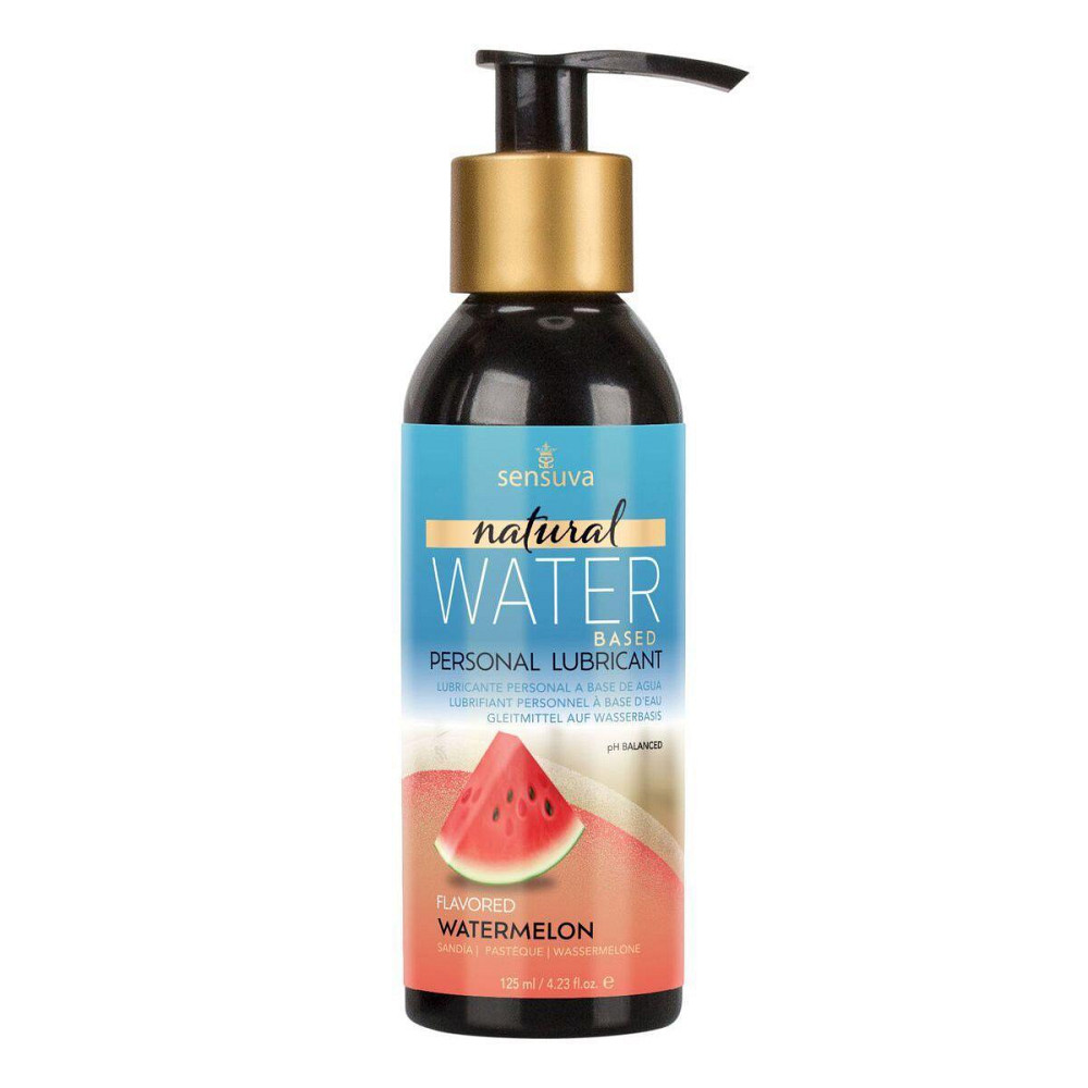 Змазка на водній основі Sensuva Natural Water-Based Watermelon (125мл) без гліцерину та парабенів Sex Aura Київ - фото 1