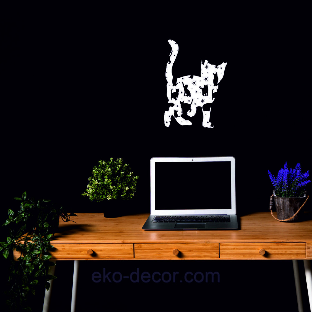 Декоративне настінне 3D Панно «Кошеня» Декор на стіну з об'ємом Київ - фото 4