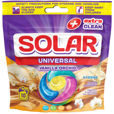 Капсули для прання Solar Household Universal Vanilla Orchid 10 шт. (4820269930278) Вінниця - фото 1