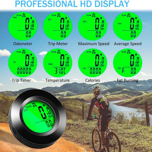 Велокомп'ютер 995/997 провідний 22 функції з підсвічуванням водонепроникний HB-76 Львів - фото 7