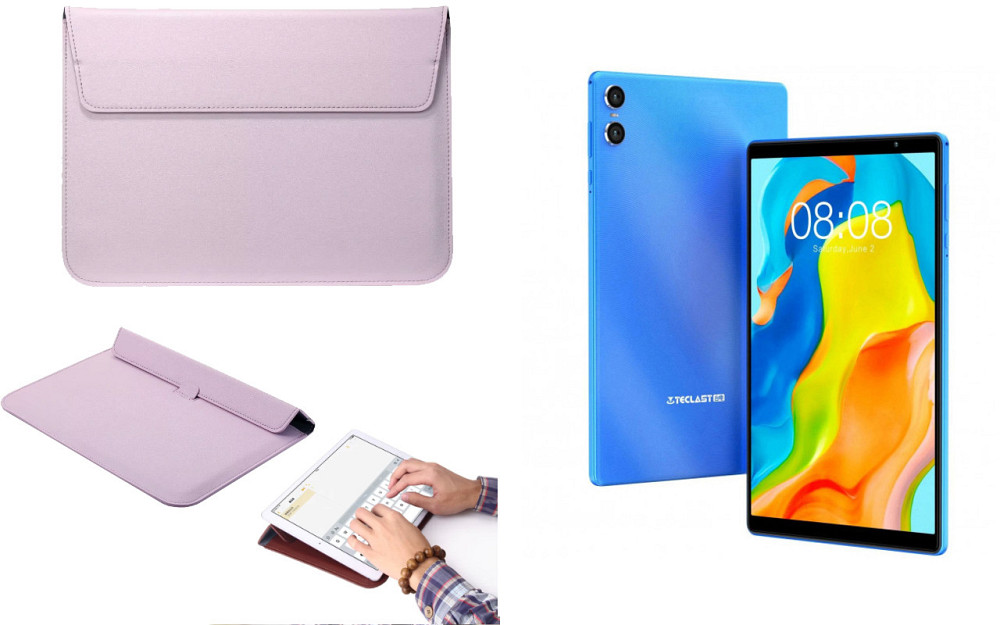 Чехол-конверт VitoCase для Teclast P26T, с функцией подставки для планшета Фиолетовый Киев - изображение 1