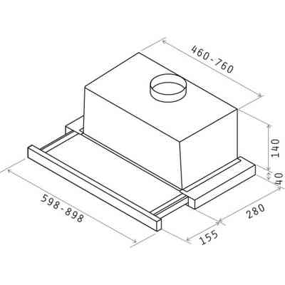 Витяжка кухонна Elica TT14 STD WH/A/60 Вінниця