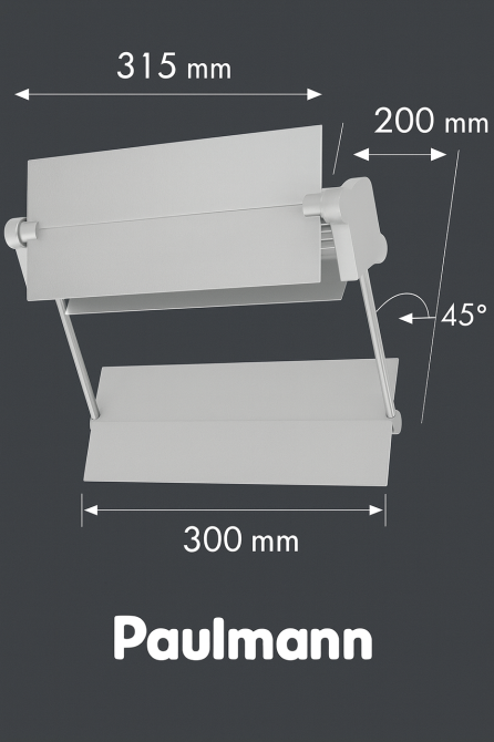 Настенный светильник Paulmann 100W, E27 230V дизайнерский бра регулируемый для зонального акцентного освещения Киев - изображение 4