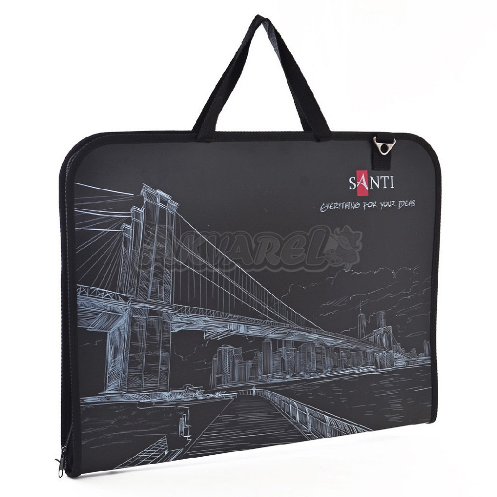 Папка-портфель для эскізів А3 "Santi" 491538  "City", (367 * 30 * 495 мм), шт Київ - фото 1