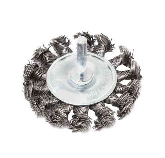 Кордщетка дисковая стальная витая для дрели 75мм, в блистере F-BFR103 Одесса