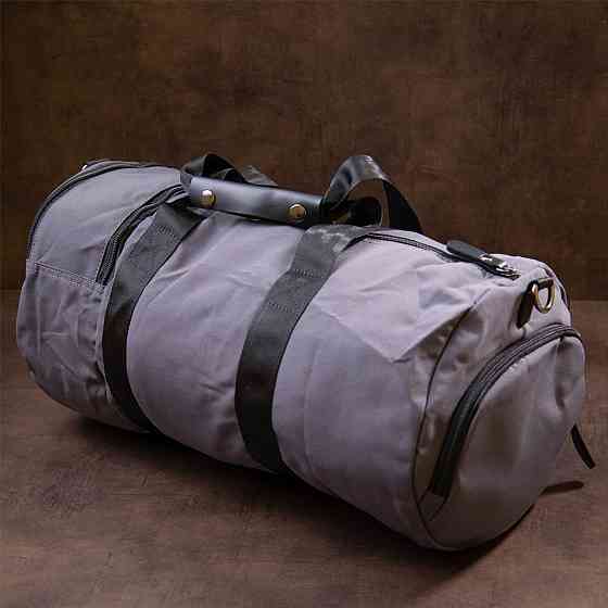 Спортивная сумка текстильная Vintage 20641 Серая Киев