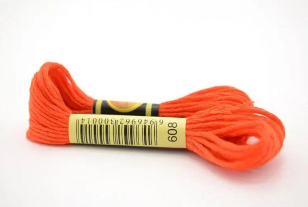 Нитки муліне для вишивки 608 Київ - фото 1