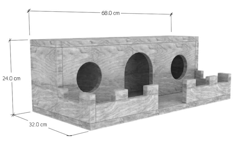 Домик для шиншиллы 