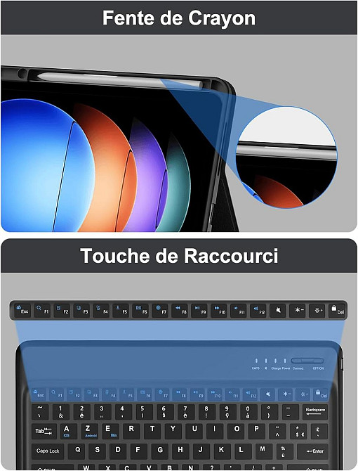 Чехол клавиатура с подсветкой для Xiaomi Pad 6S Pro 12.4 Inch 2024 Днепр - изображение 3