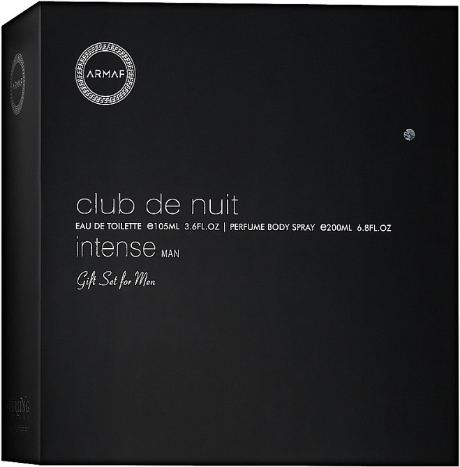 Набор для мужчин Club De Nuit Intense Man Armaf (Туалетная вода мужская 105 мл Дезодорант 200 мл в боксе) Запорожье - изображение 4