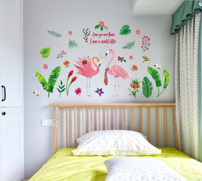 Виниловая наклейка на стену Розовый фламинго Киев - изображение 6