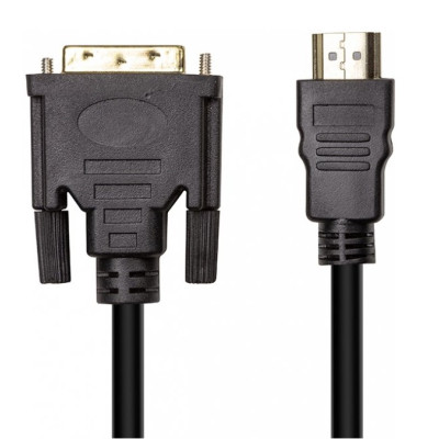 Кабель мультимедійний HDMI M to DVI M 1.8m PowerPlant (CA912568) Вінниця - фото 1