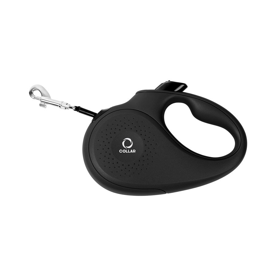 Повідець-рулетка CoLLaR для собак, розмір L, 50 кг, 5 м, світловідбивна стрічка, чорний Київ - фото 2
