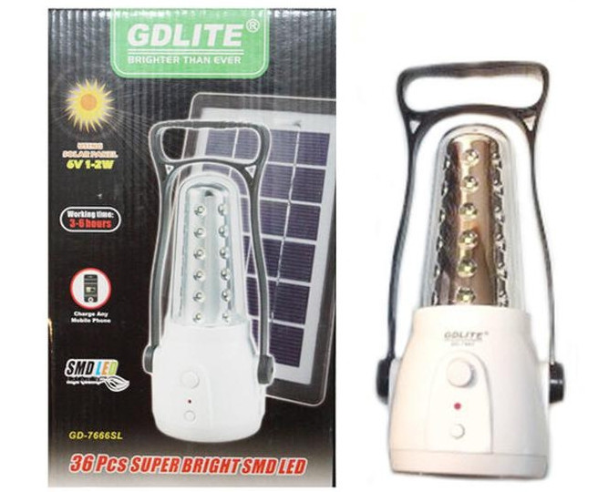 Ліхтар-станція денного світла GD-light GD-7666 36 led + solar Powerbank Вінниця - фото 1